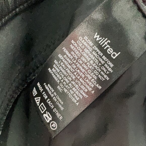 NWT Aritzia Wilfred The Melina Vegan Leather Pants in Black Sz 8, 34" inseam - Picture 9 of 9